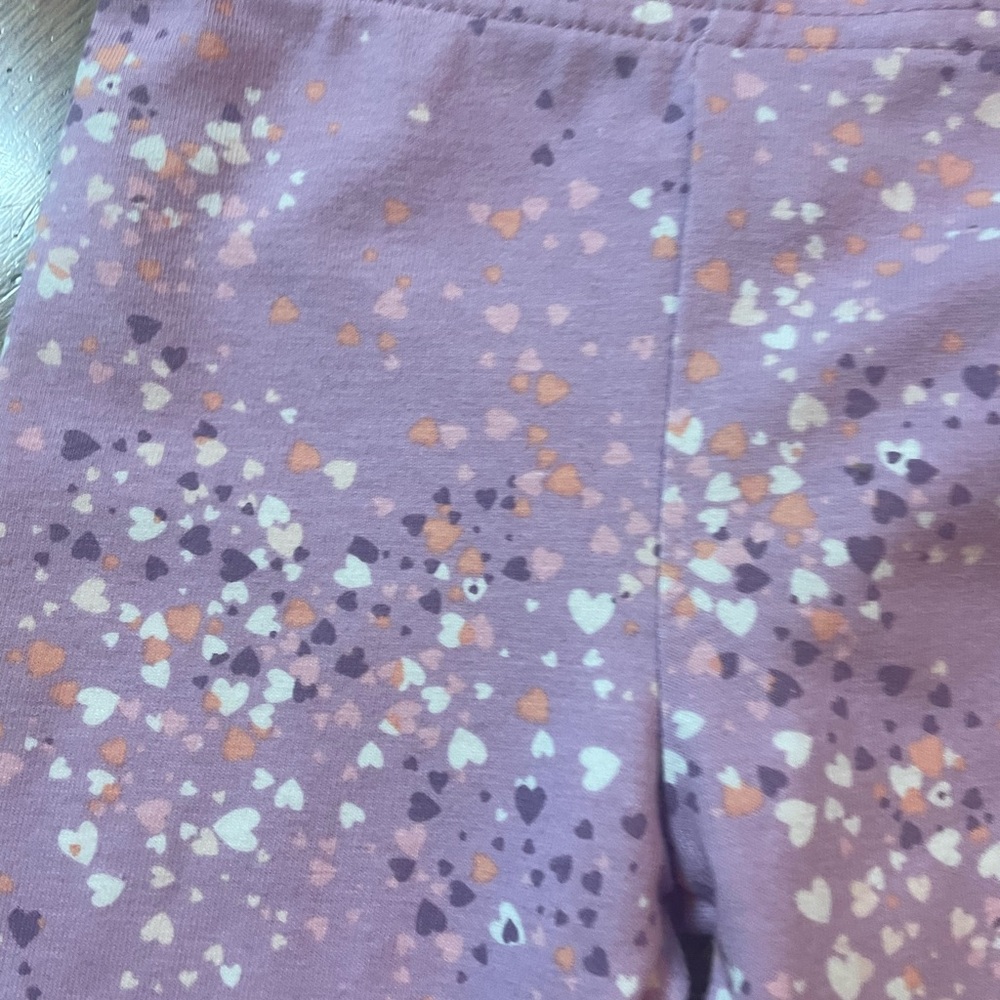 OshKosh B'gosh Purple heart Leggings 3T‎ NWT - Picture 3 of 6
